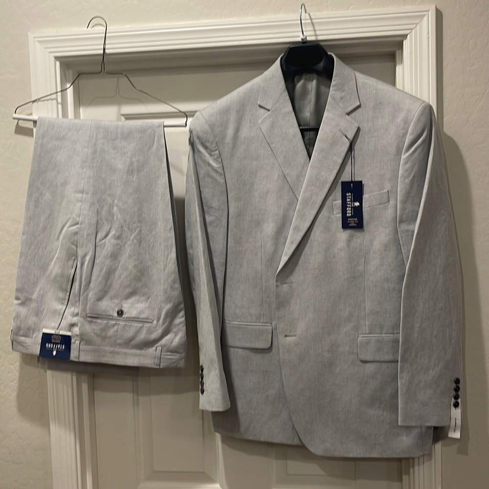 Cool Grey Linen suit!